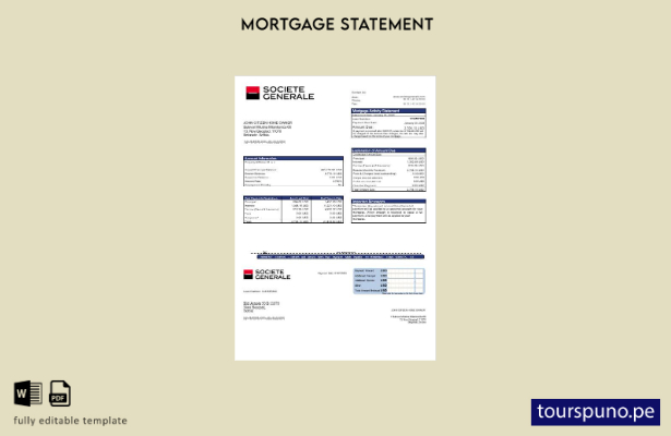 listo para imprimir el extracto de hipoteca del banco Serbia Societe Generale en